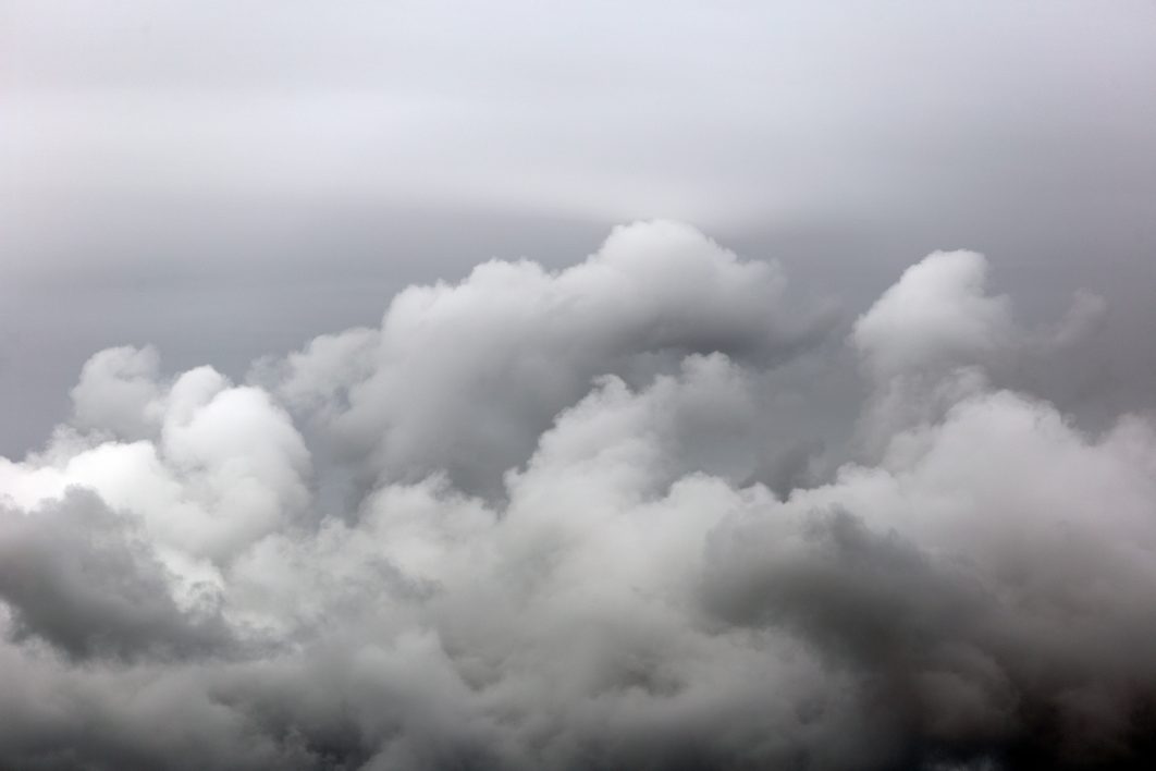 Puffy Storm Clouds Royalty Free Photo