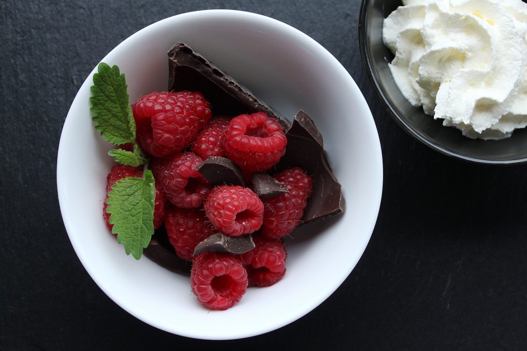 Raspberries Top Bowl