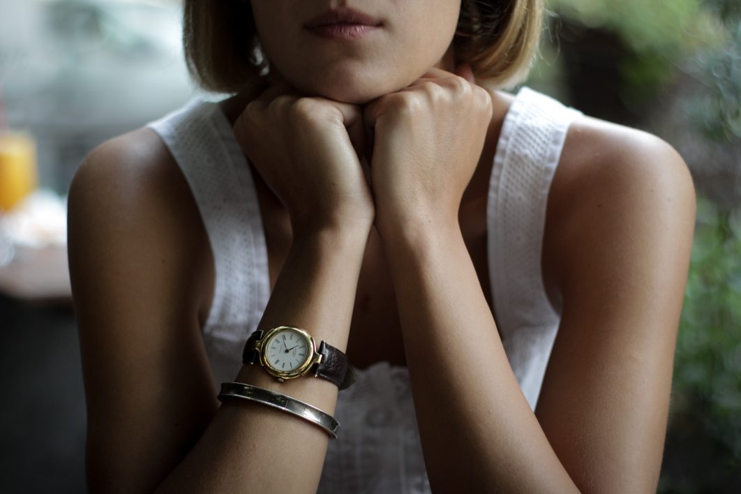 Blonde Woman Wristwatch