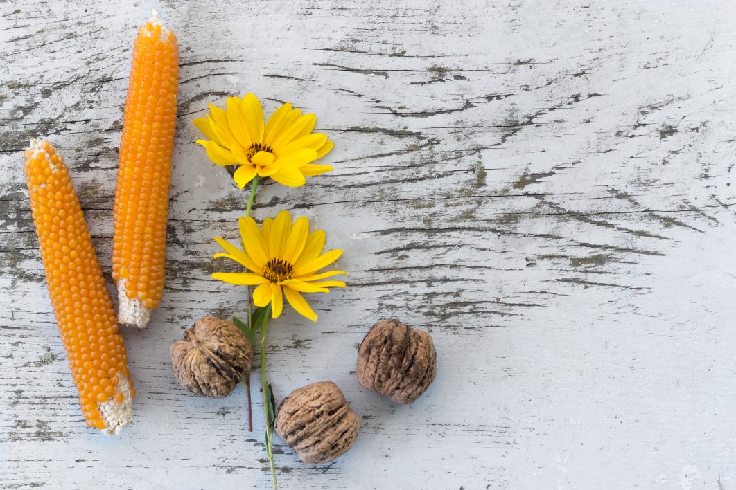 Rustic Food and Flowers