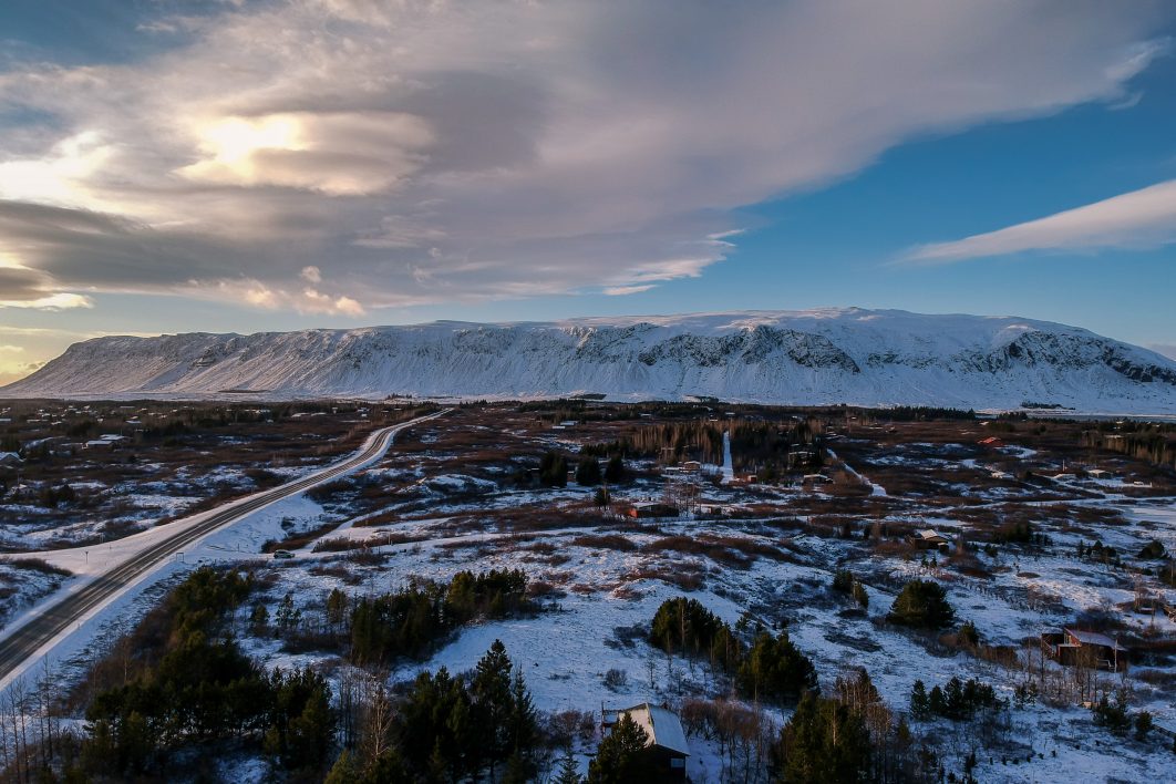 Winter Mountain Landscape