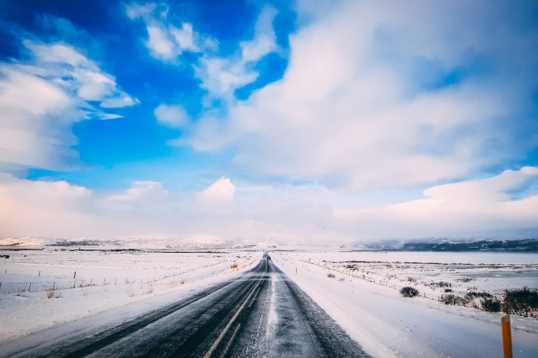 Frozen Winter Road