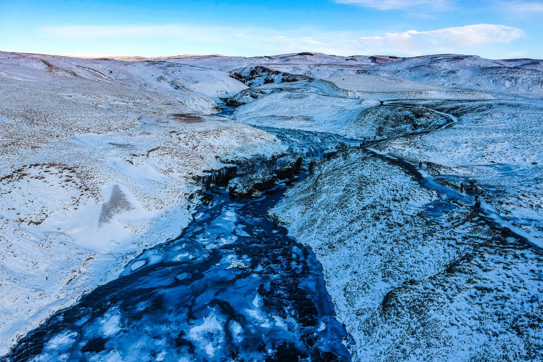 Frozen River Landscape