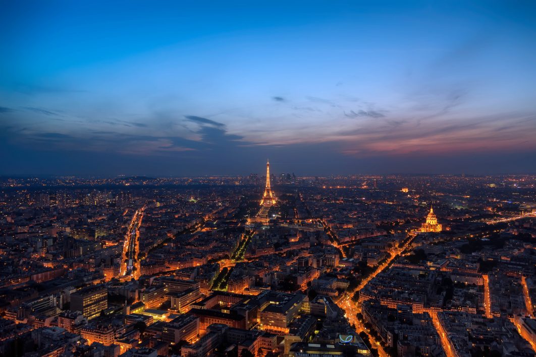 Aerial Paris Night
