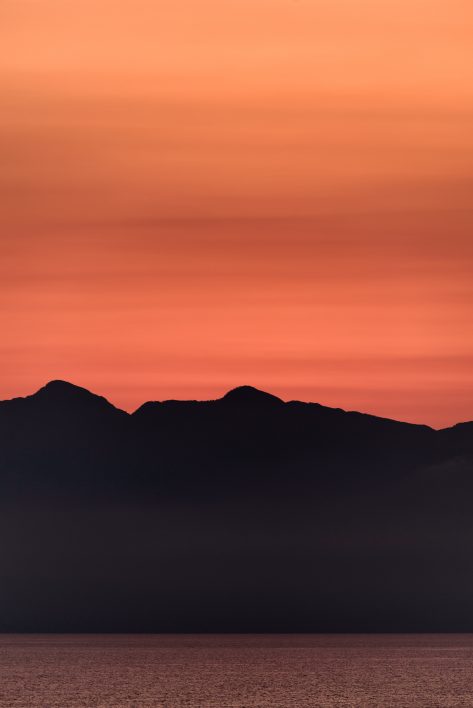 Pastel Mountain Sunset