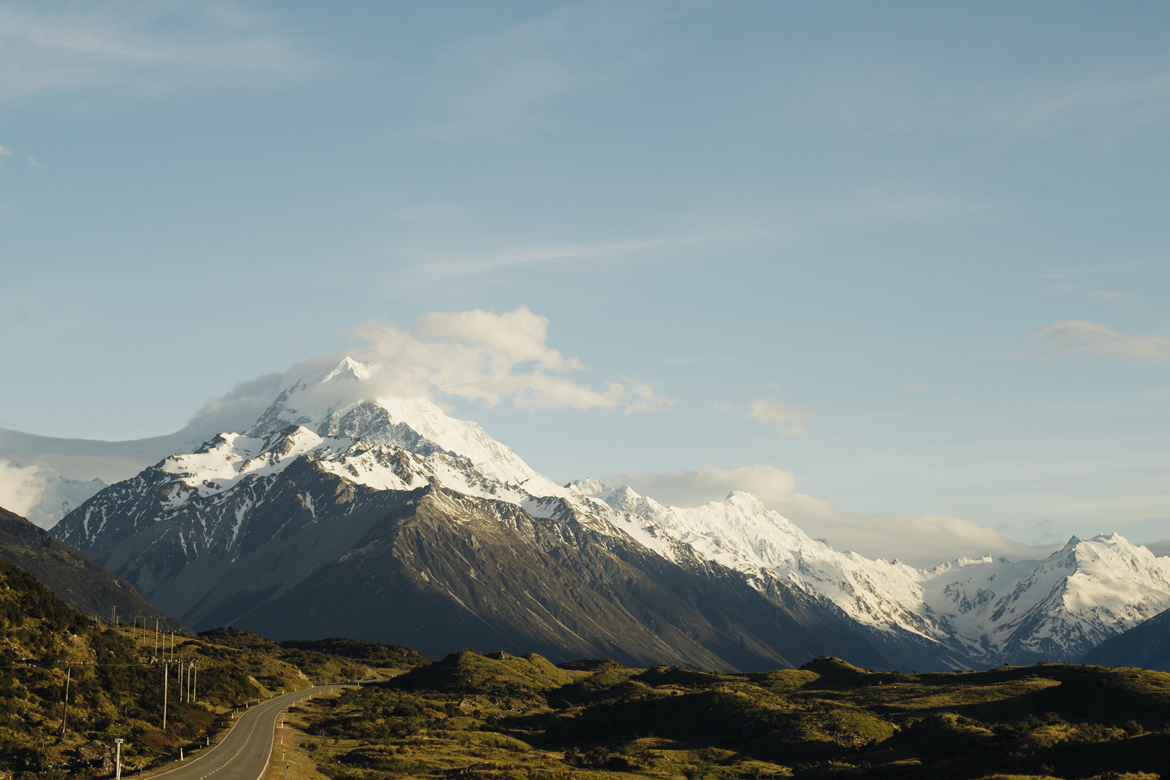 Snow Capped Mountains Free Stock Photo - NegativeSpace