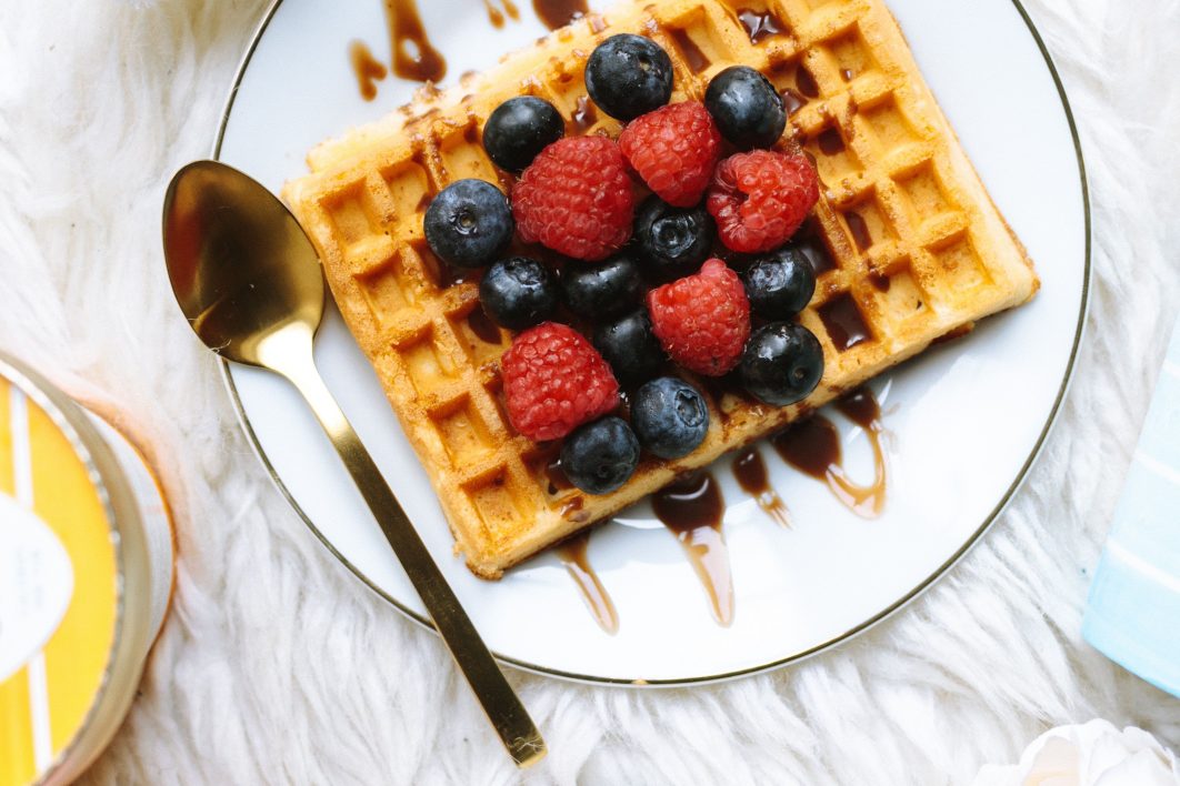 Fruit on Waffles