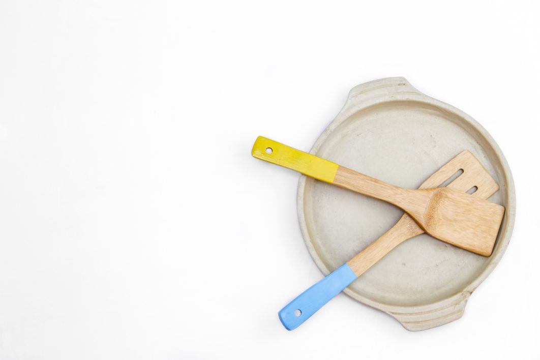 Kitchen Accessories Isolated On A White Background Baking Spatula