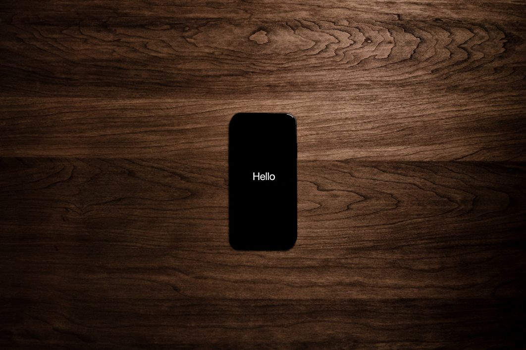 iPhone Wood Desktop