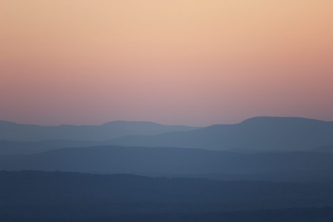 Pastel Mountain Sunset