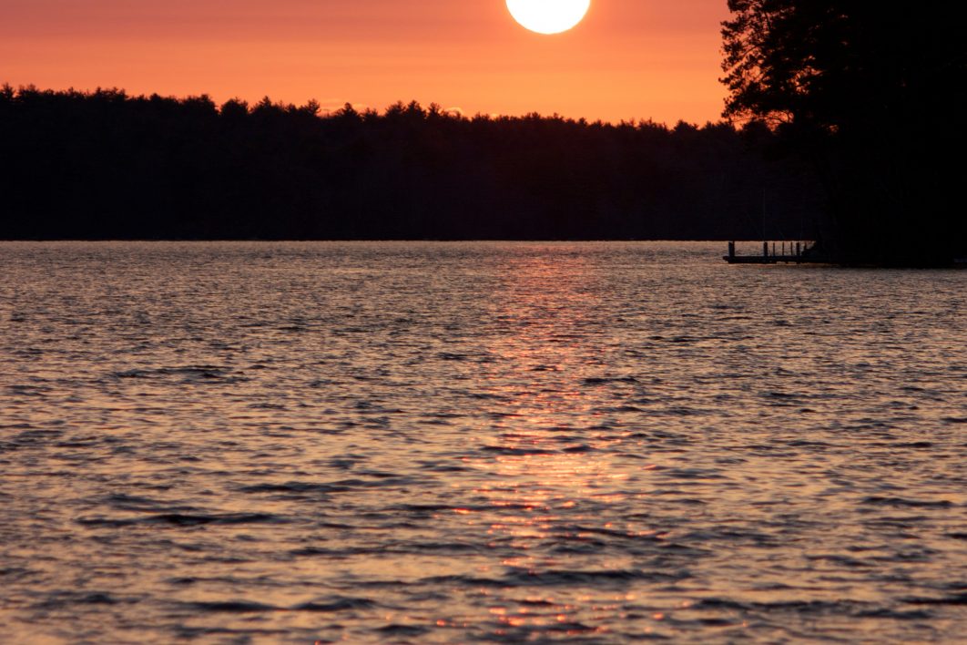Orange Lake Sunset