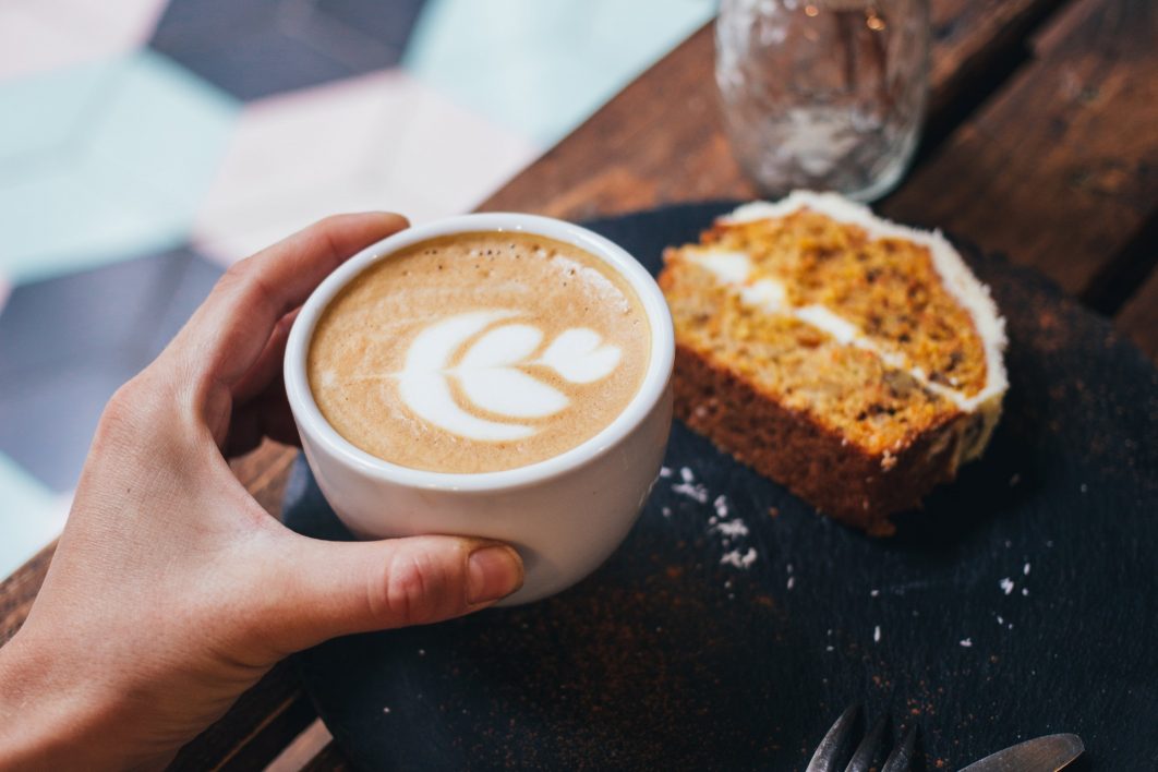 Latte and Cake