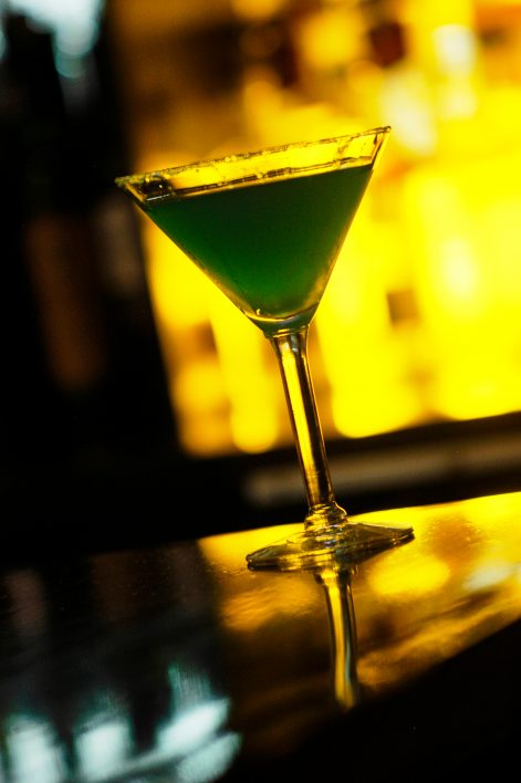 Martini Cocktail on Bar