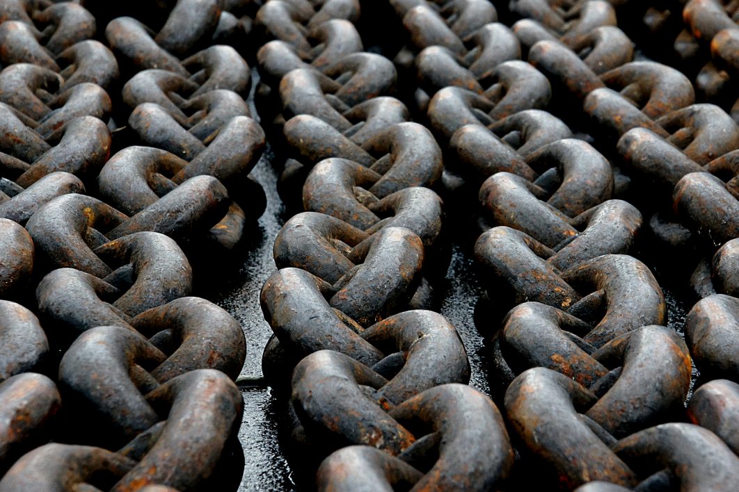 Abstract Rusty Chain