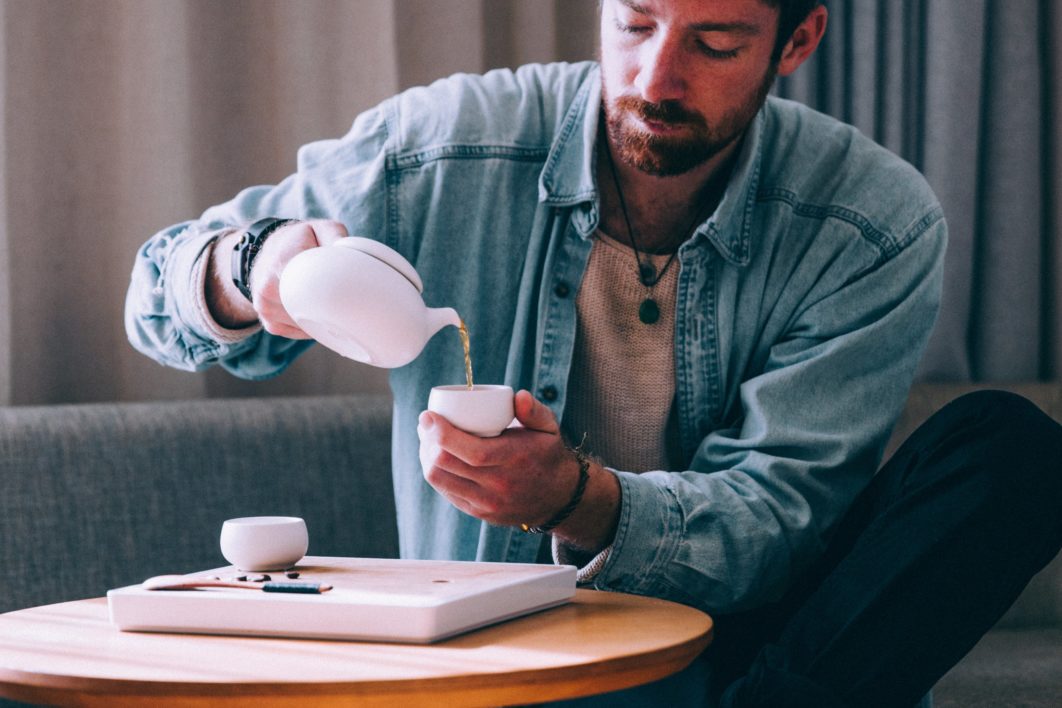 Man Pouring Tea