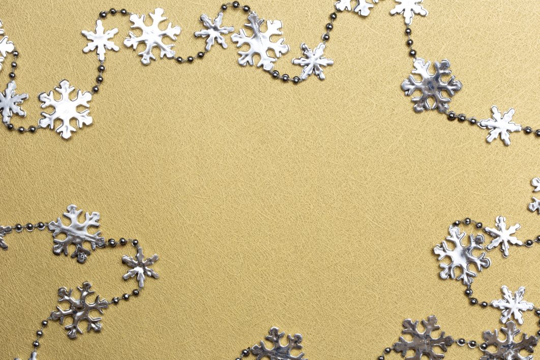 Silver and Gold Snowflakes