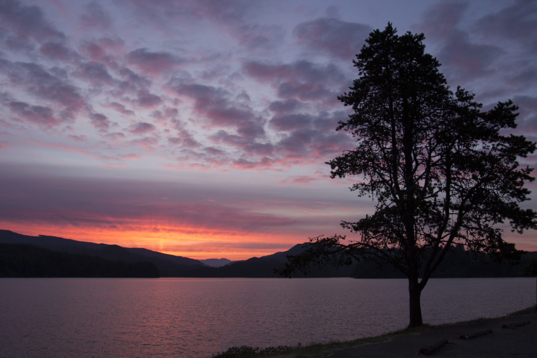 Sunset over Lake