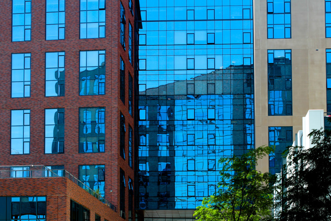 Glass Building in City