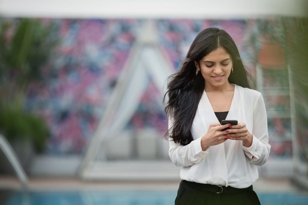 Woman Holding Phone