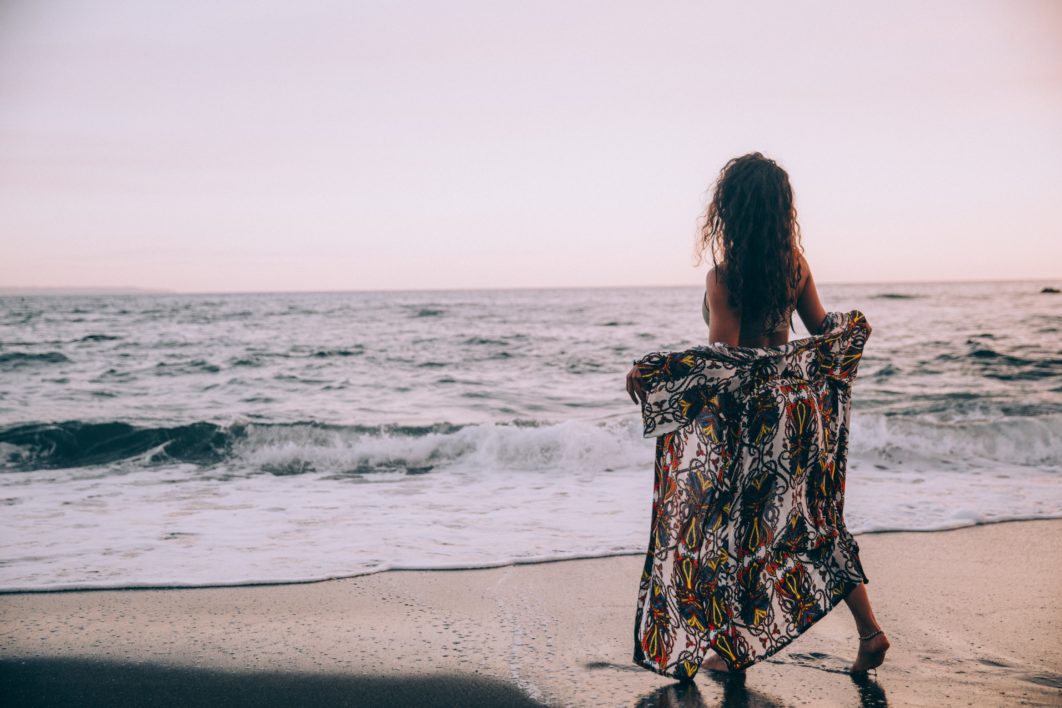 Female Beach Ocean