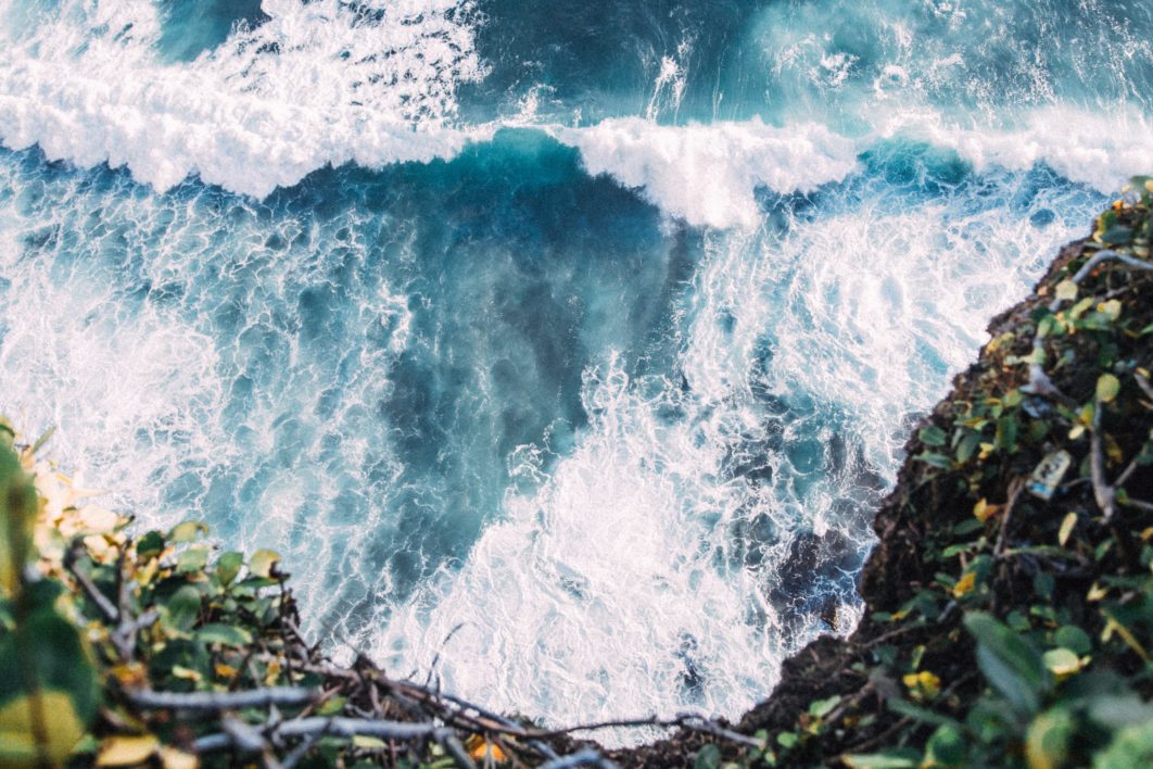 Waves Crashing Rocks