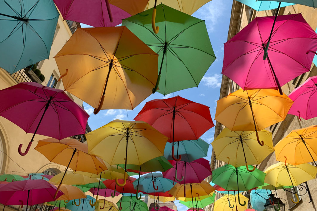 Colored Umbrellas Street