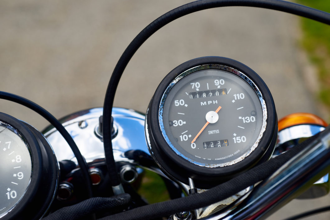 Vintage Motorcycle Gauges Royalty Free Photo