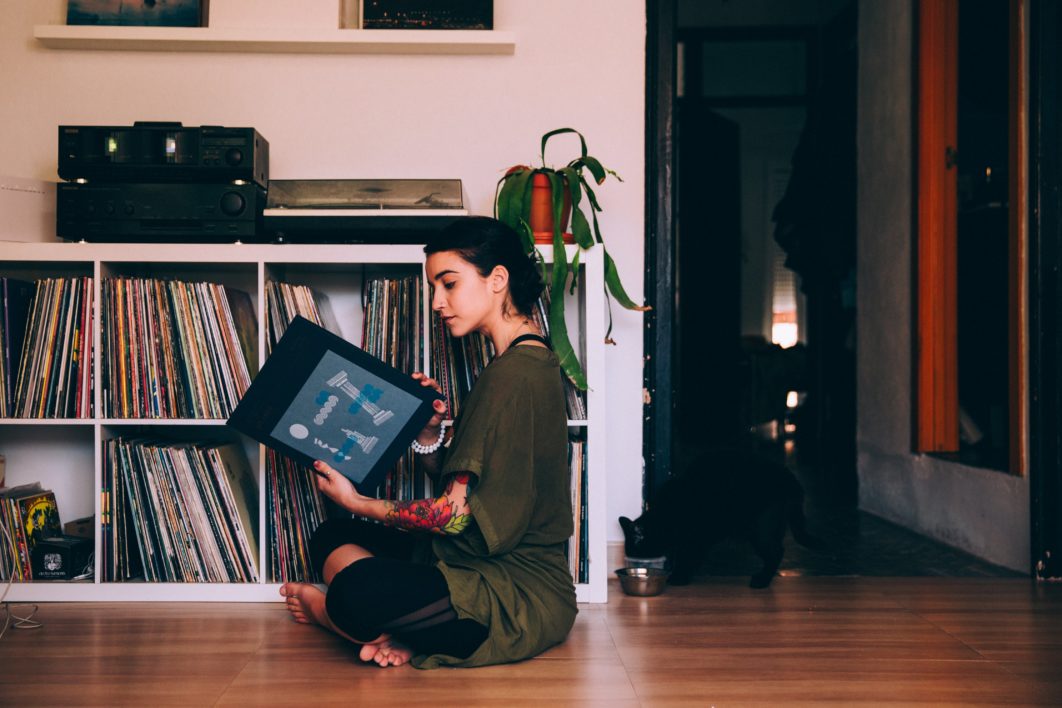 Woman Sitting Reading