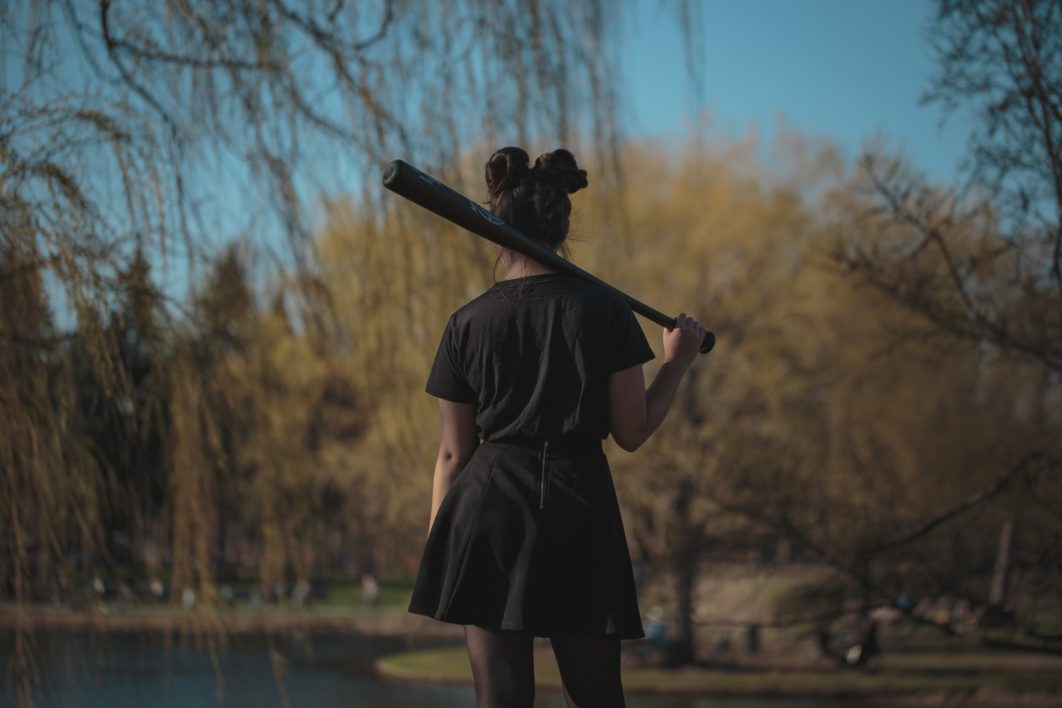 Woman with Baseball Bat