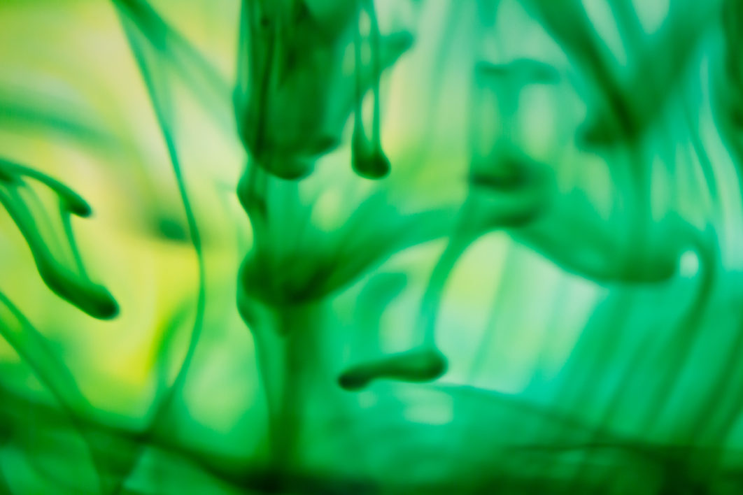 Green Liquid Abstract