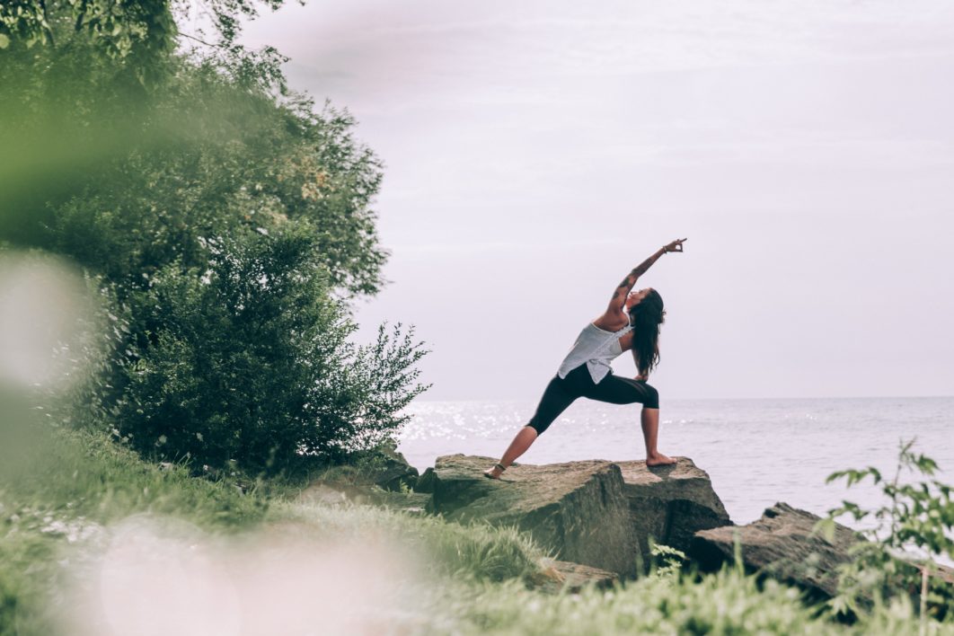 Woman Yoga Ocean