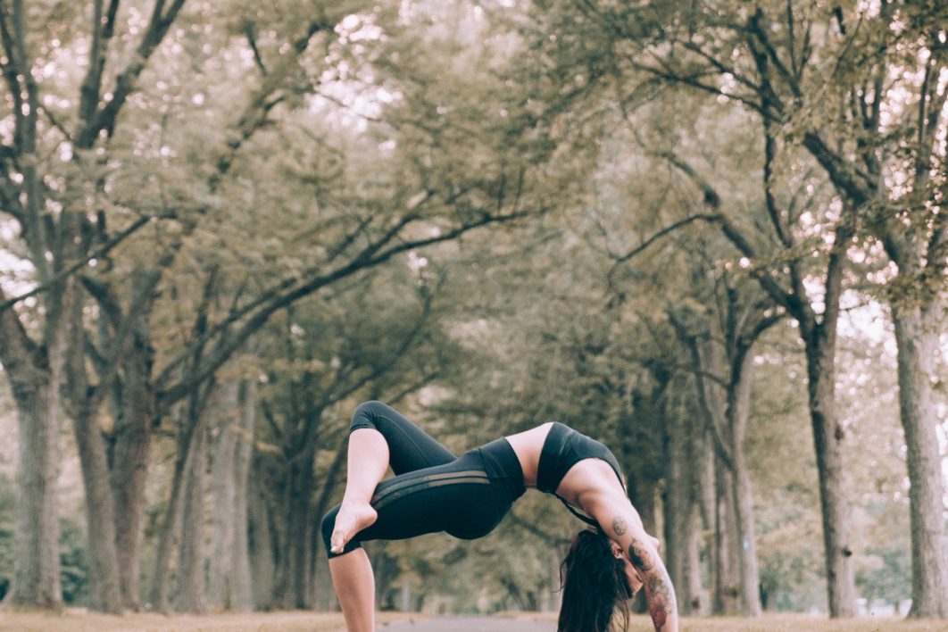 Woman Yoga Outdoors