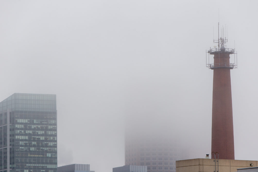 City Fog Buildings