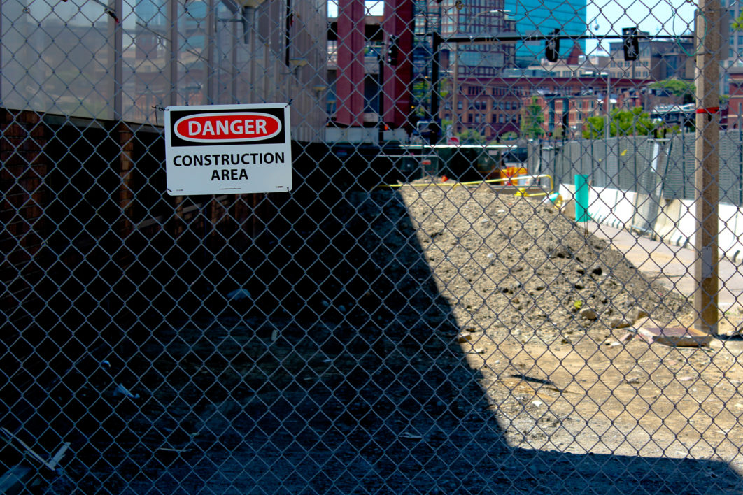 Danger Fence Construction