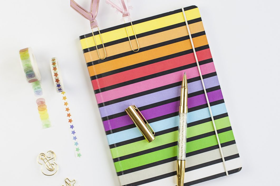 Paper Notebook Flat lay