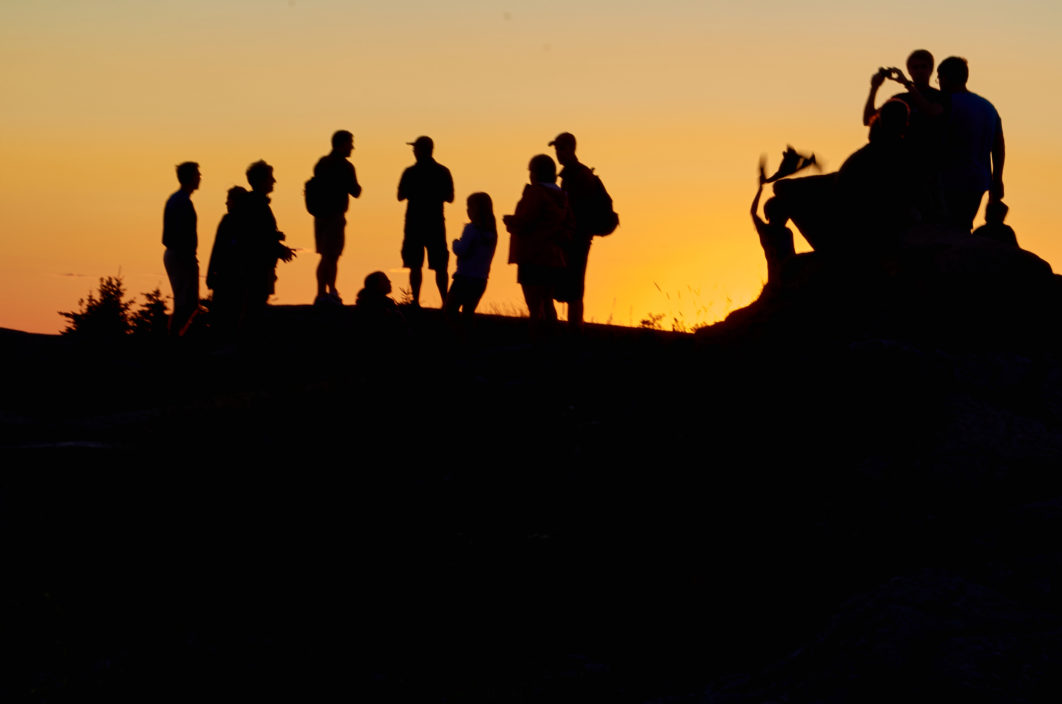 People Mountain Silhouette