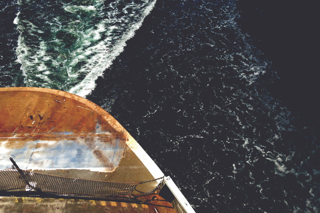 Aerial Boat Sea