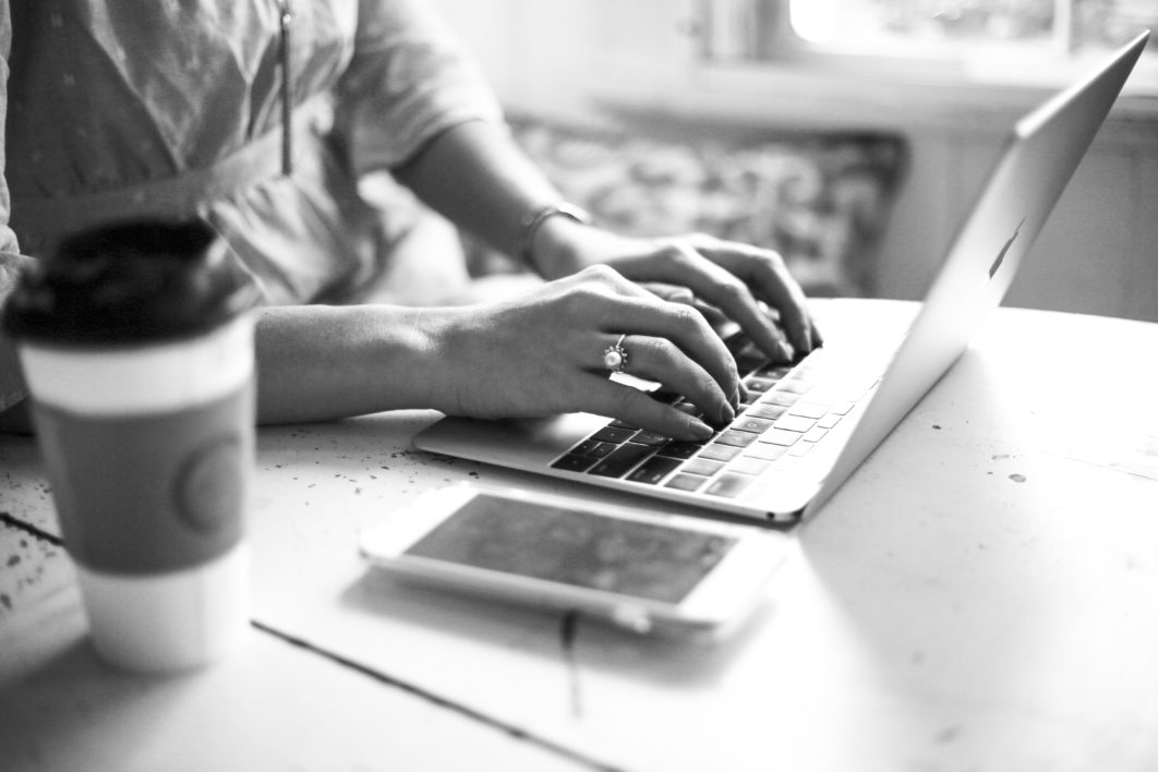 Laptop Typing Woman