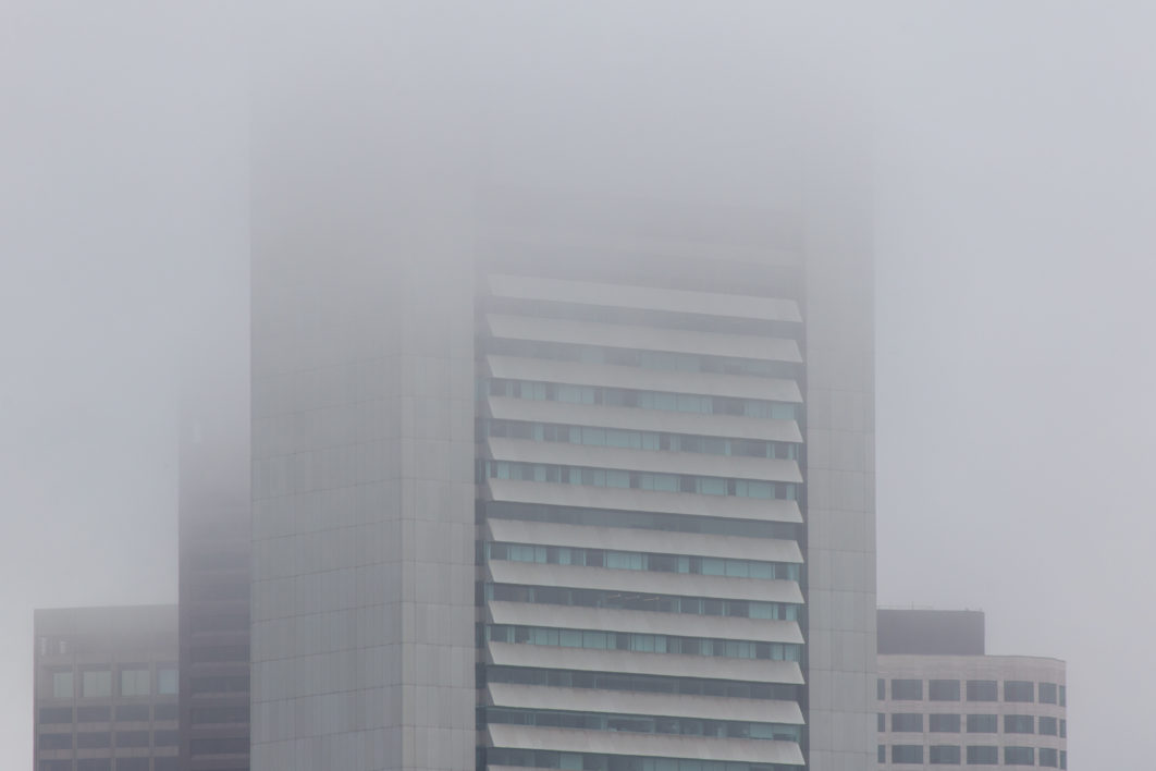 City Fog Buildings