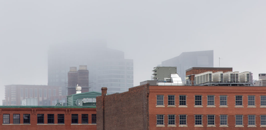 City Fog Buildings