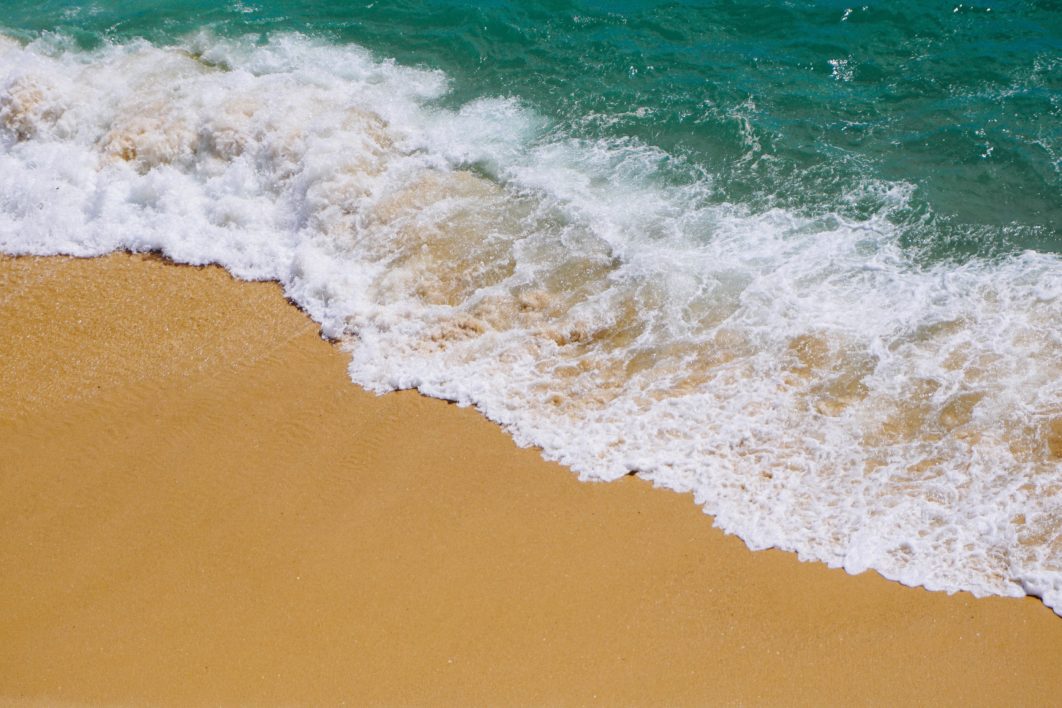 Beach Waves and Sand