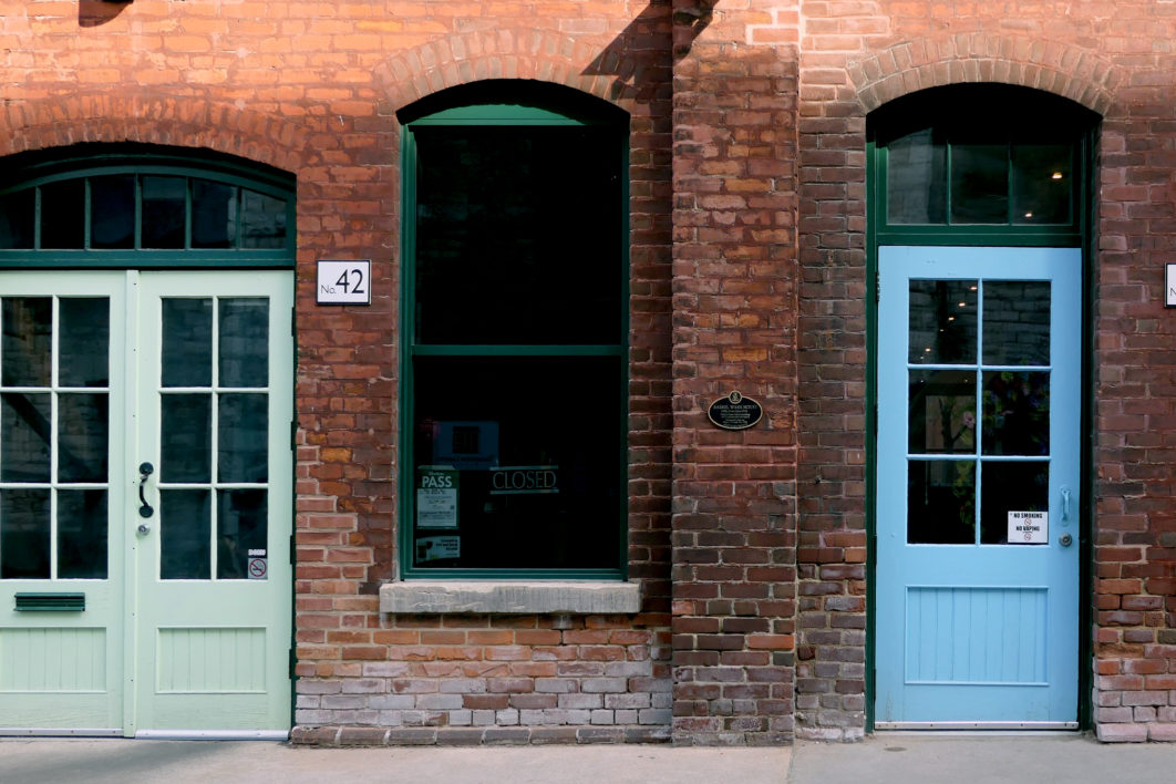 Brick Building Door