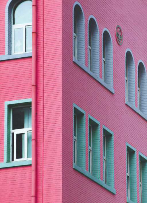 Colorful Exterior Wall