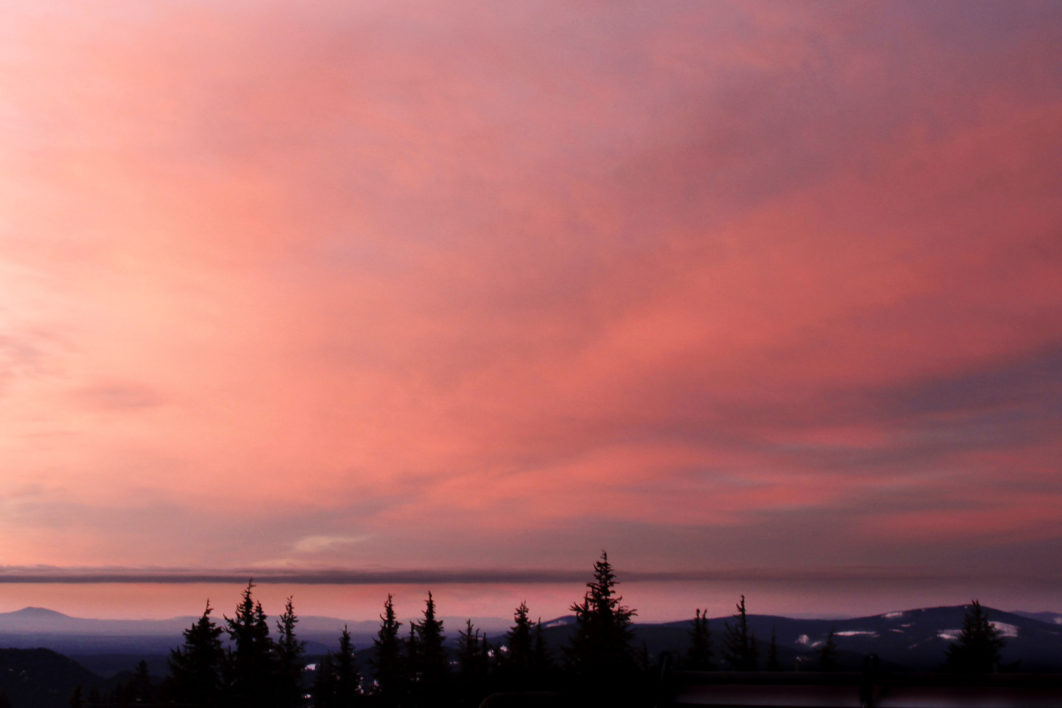 Sunset Clouds Trees