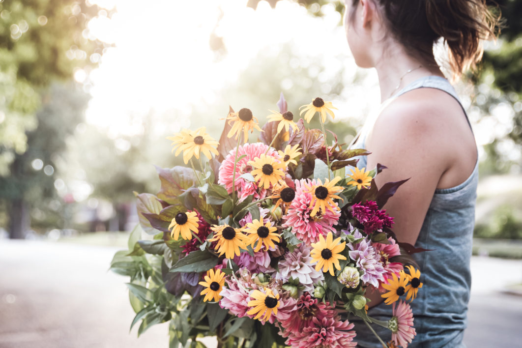 Woman Flowers