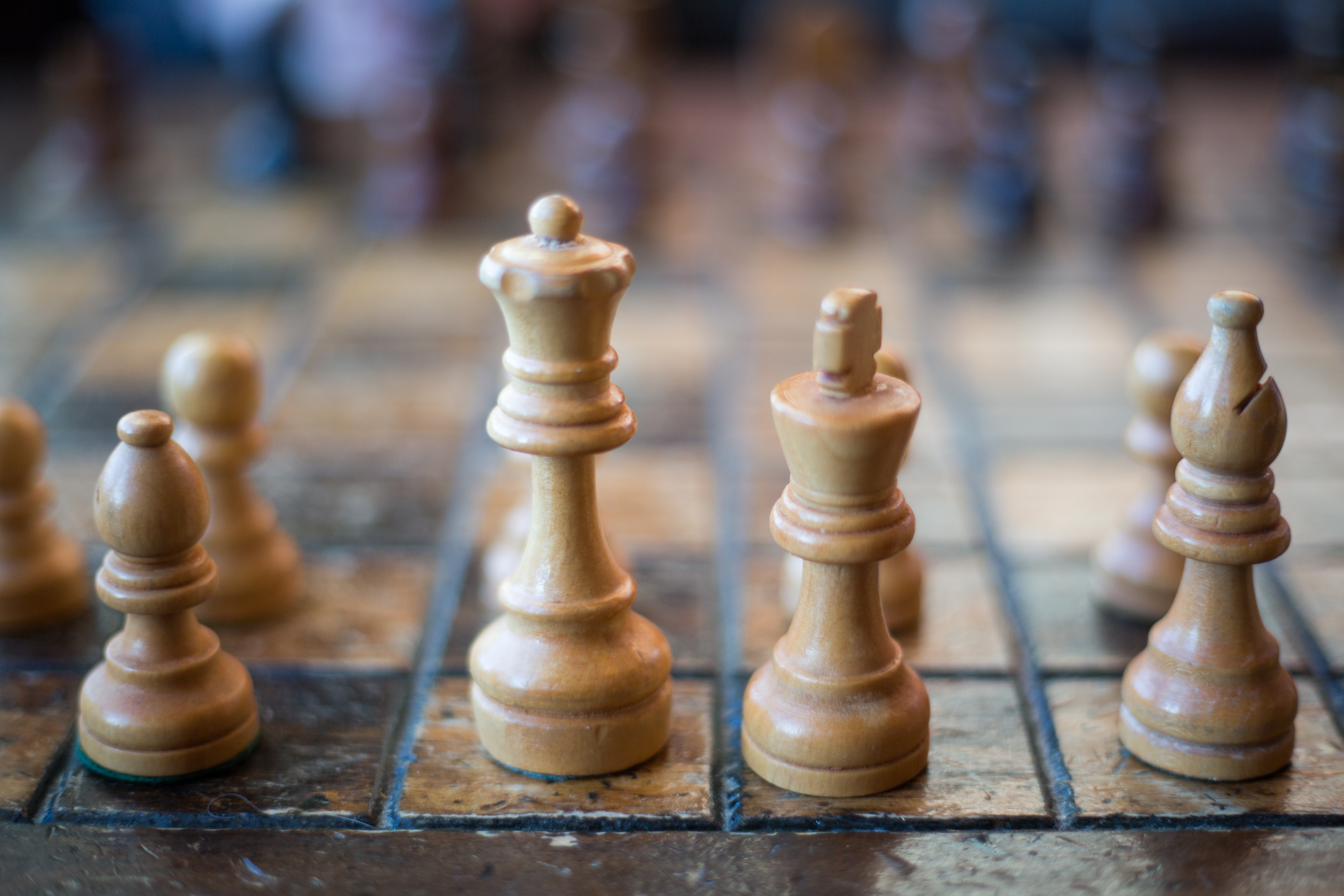 Caucasian man playing chess computer hi-res stock photography and