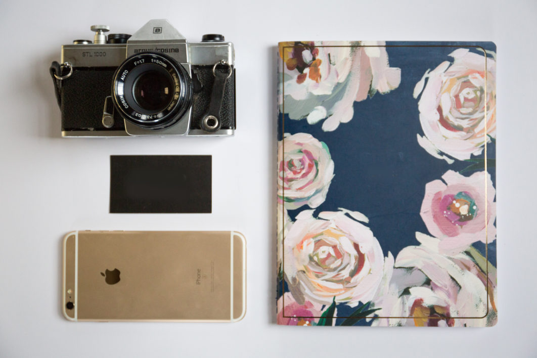 Camera Flat lay