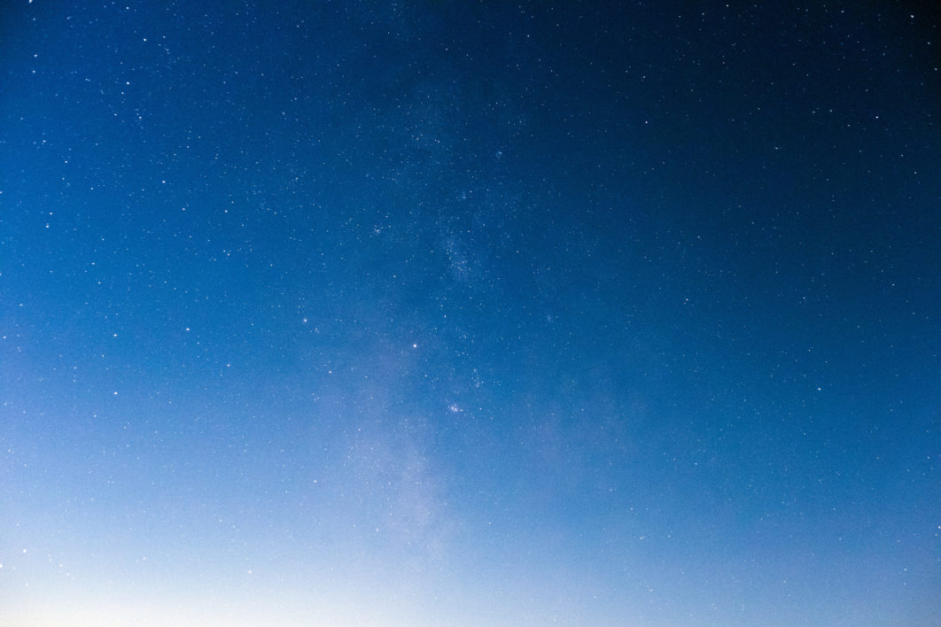 blue star sky background