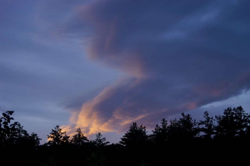 Sunset Trees Clouds