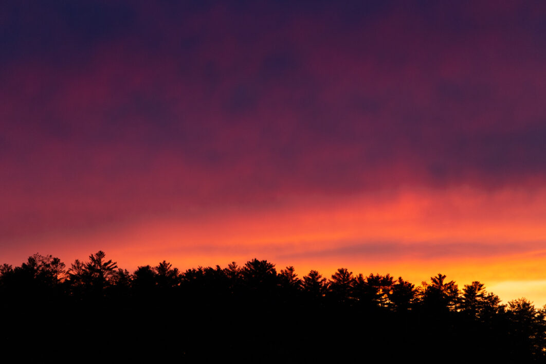 Sunset Clouds Trees